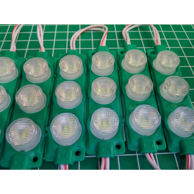 [DSP-9108] 3 LED MODUL 3030 3 MATA 3WATT 12VOLT TYPE 7520 HIJAU