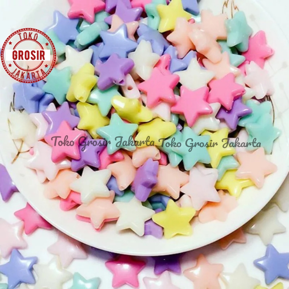 Manik Manik Mote Pastel Mote Susu Aneka Motif Bahan Kerajinan DIY