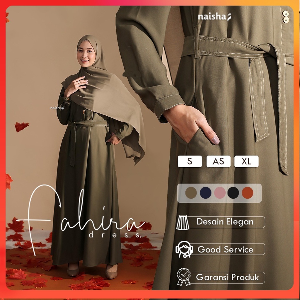 Fahira Dress by Naishaofficial / Gamis Fahira / Gamis Dewasa