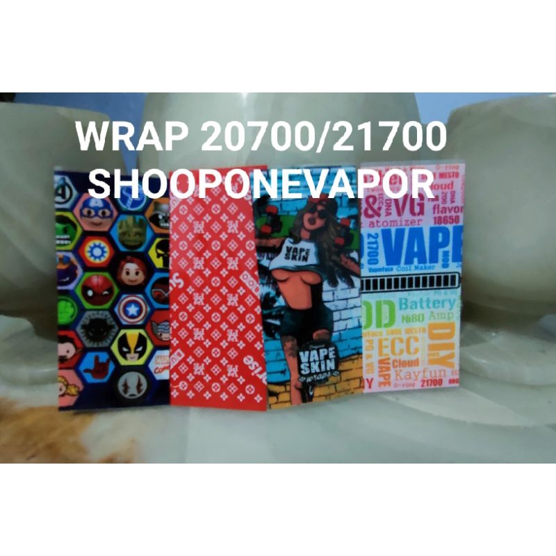 WRAP Baterai 20700/21700 gambar super HERO