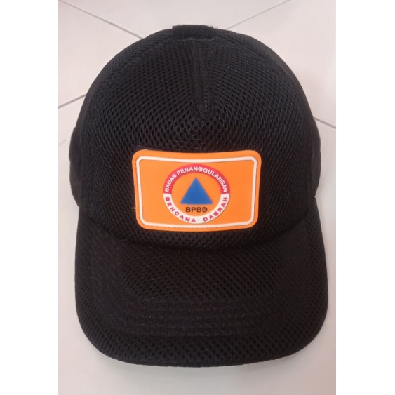 Topi BPBD jaring perekat