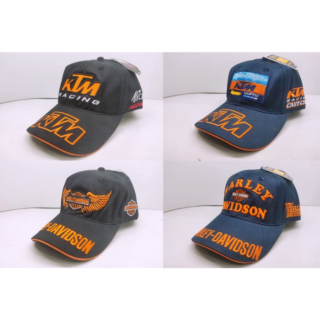 Topi Pria Dewasa HD full bordir moge keren terbaru/topi pria dewasa baseball KTM racing/Realpict