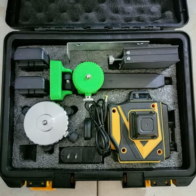3D 12 Line Laser Level Green Hijau / Laser Level 12 Garis