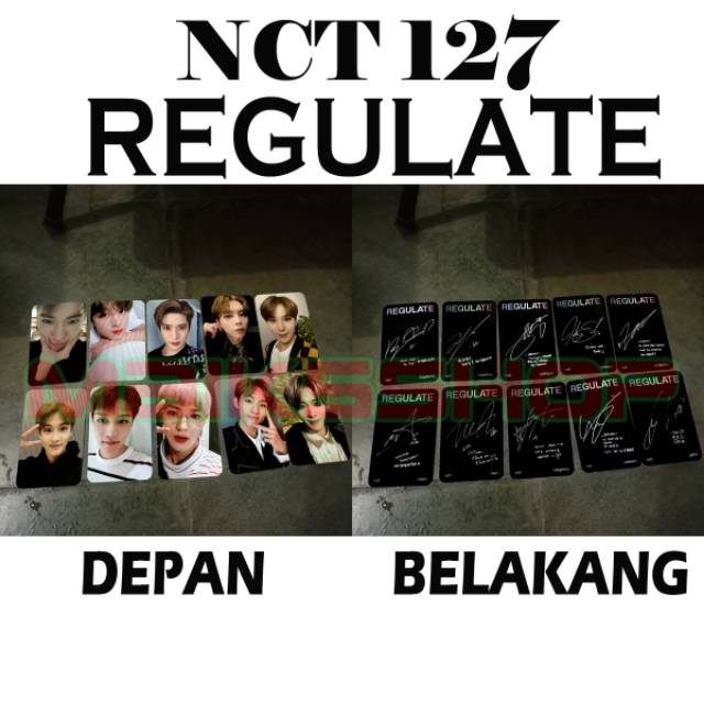 NCT Regulate Photocard Kpop