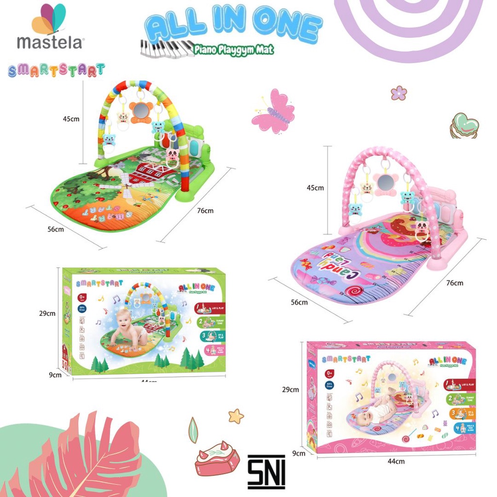 Mastela Piano Playgym Mat Playmat Edukasi Bayi