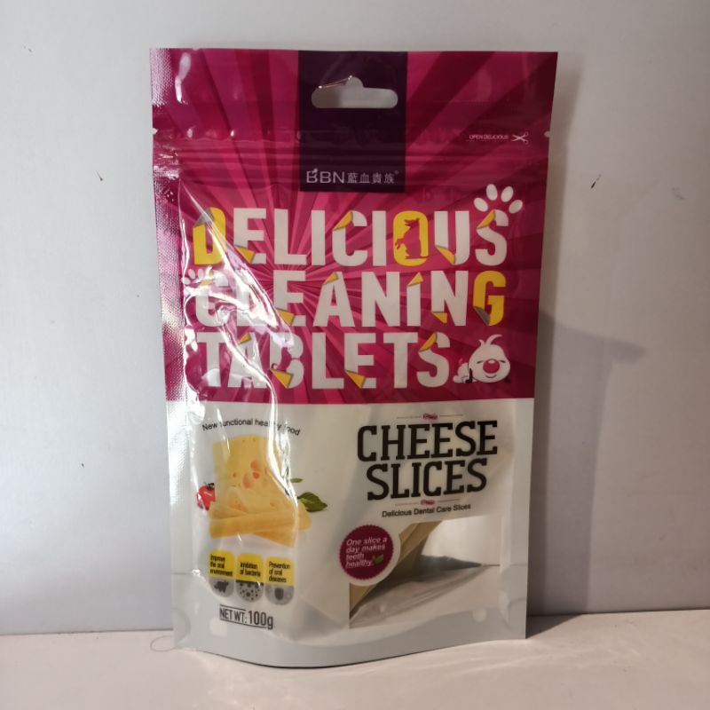 BBN Snack Anjing Delicious Cheese Slices 100 Gr