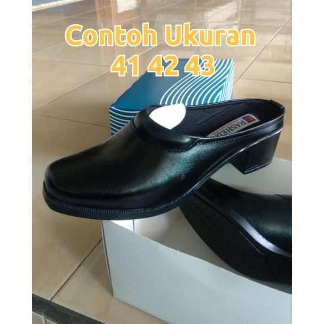 Sepatu Sandal Wanita Kulit Asli Rasheda SM 01 Selop Tutong Bustong