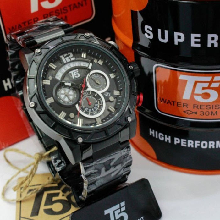 Jam Tangan Pria T5 H3813  T5 H 3813 original bergaransi free tin box