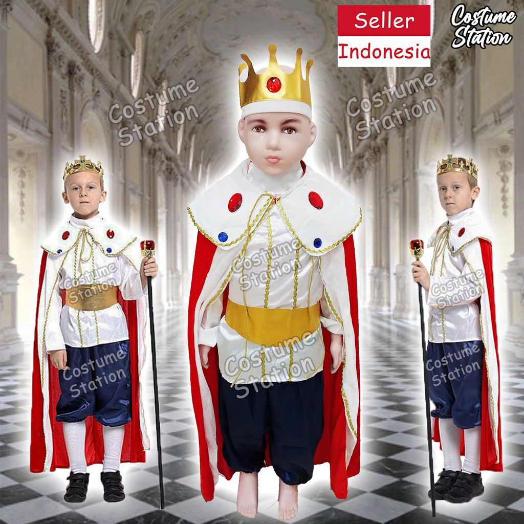 Kostum Raja / Costume White Emperor King anak laki