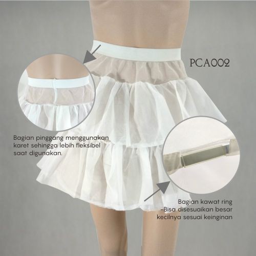 [READY STOCK] ROK TUTU PENGEMBANG GAUN PETTICOAT ANAK 1RING 2LAYER PCA002