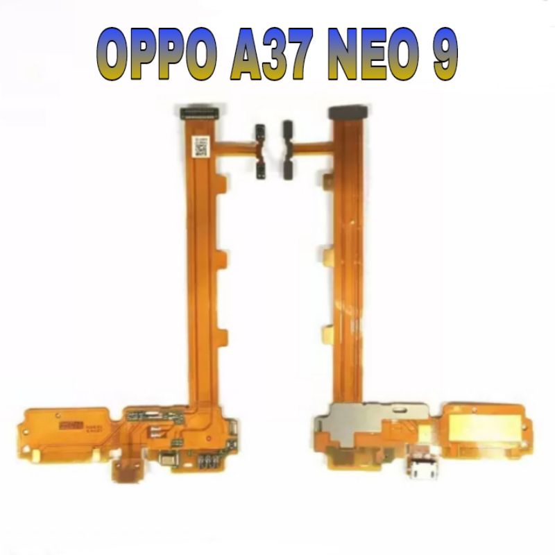 Papan Charger OPPO A37 /A37F /A37FW /Neo 9 + Volume + Mic  Flexibel Board Konektor Casan Conektor Hp