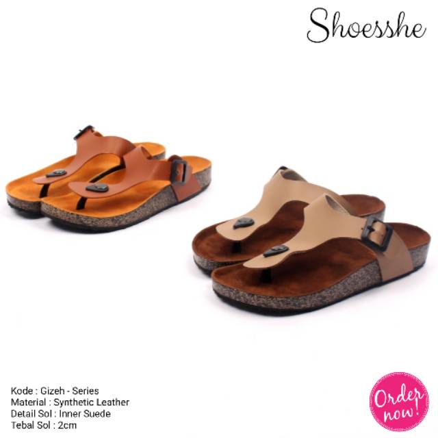 Fsb - GIZEH Sandal Ala Birken Wanita Model Jepit