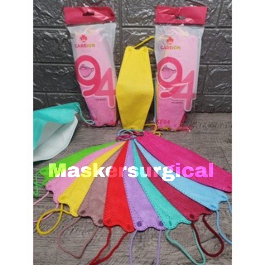 MASKER KF94 RAINBOW MIX WARNA MASKER KOREA EVO MASKER KF 94 WARNA WARNI 4D/masker isi 10pcs
