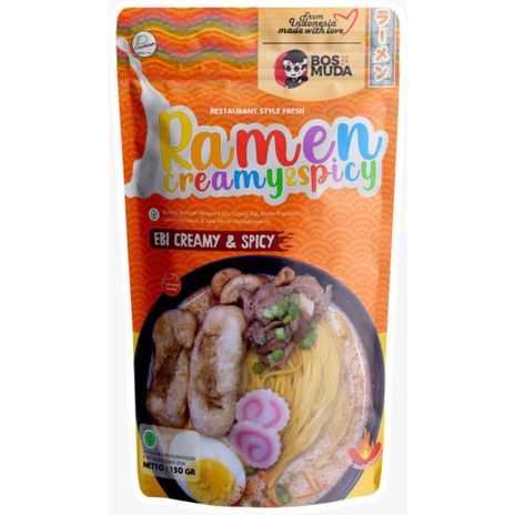 

Ramen bos muda original creamy dan ebi creamy