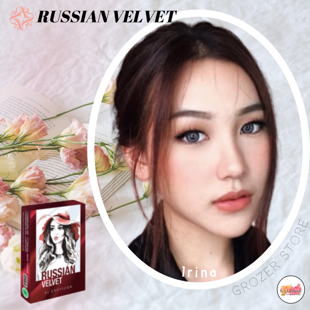 SOFTLENS X2 - RUSSIAN VELVET NORMAL DIA. 14.50mm | BLUE | BLACK | BROWN | GREY | FREE LEN CASE