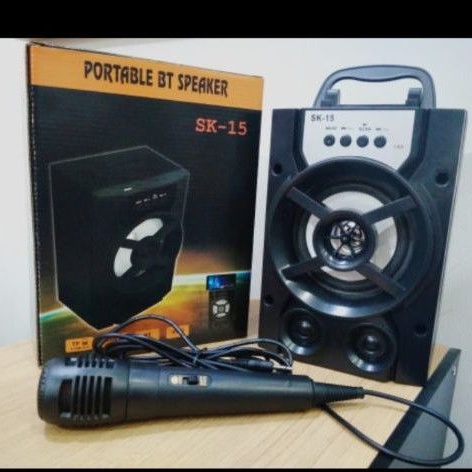 Music Box Bluetooth Sk-15 / Musik Bok Blutut / Musik Bluetooth / Portable
