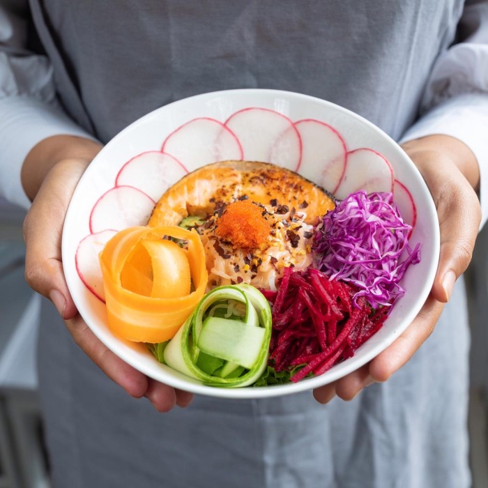 

Salmon Shirataki Mentai Salad by Serasa