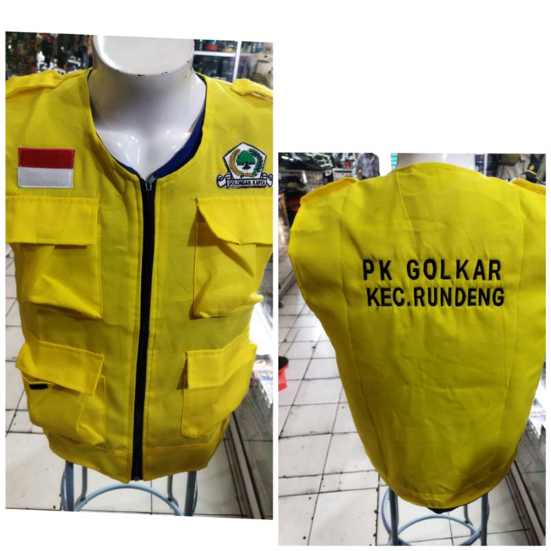 rompi golkar bordir