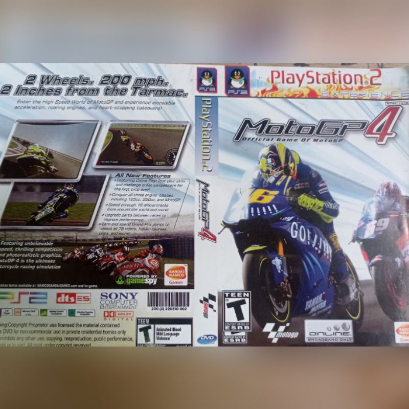 Kaset Ps2 MOTOGP 4