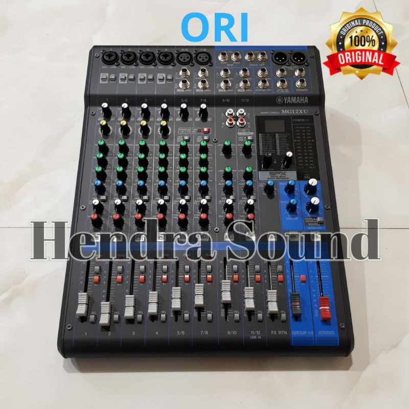 Mixer Audio Yamaha MG 12 XU ORIGINAL + GARANSI RESMI (12 channel)