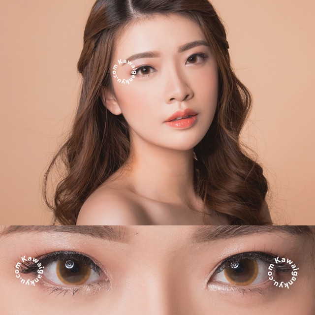 KawaiGankyu Softlens - Kitty cystian brown (1botol)