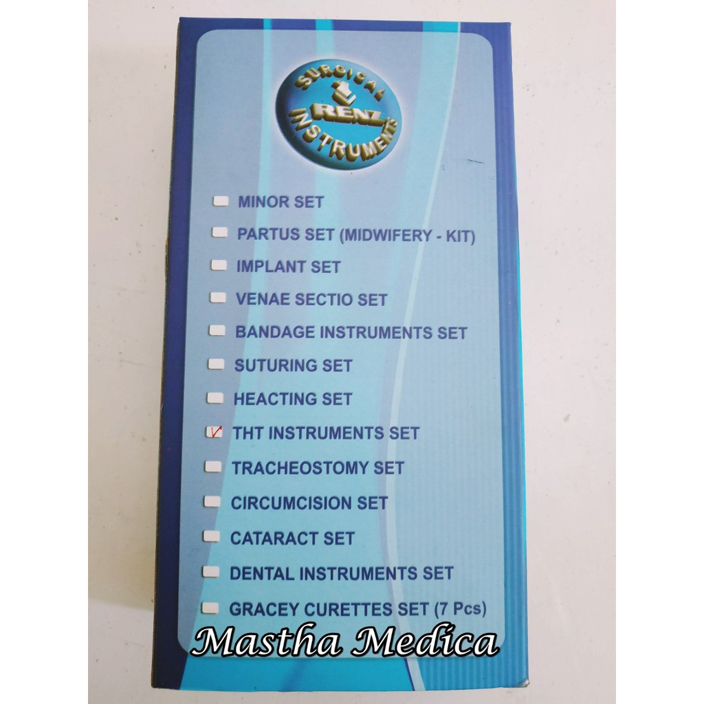 THT Instrument Set Renz Alat Pemeriksaan Telinga Hidung & Tenggorokan
