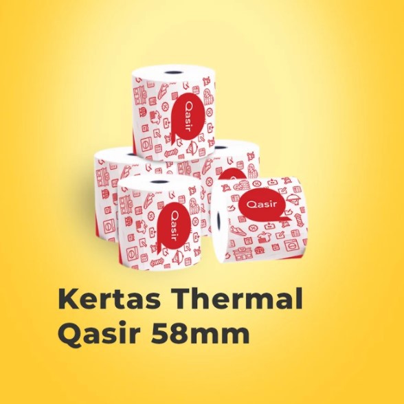 Kertas Thermal 58mm 20 Roll/ Paper Thermal 58mm (Watermark Qasir)
