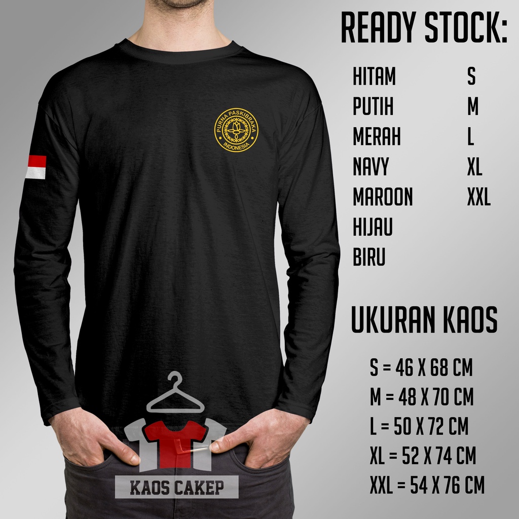 Kaos Paskibra Purna Paskibraka Logo Lengan Panjang Baju Distro