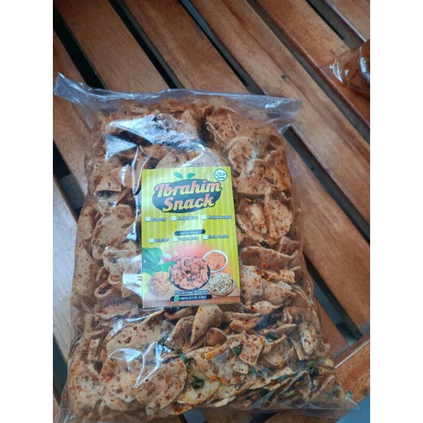 

keripik basreng tipis daun jeruk