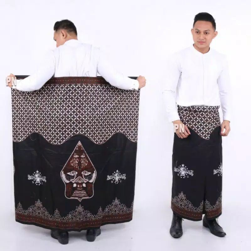 SARUNG PRIA DEWASA BATIK NU GUNUNGAN COKLT2 BESAR TERLARIS WAYANG KANG SANTRI MOTIF TERBARU GUS AZMI