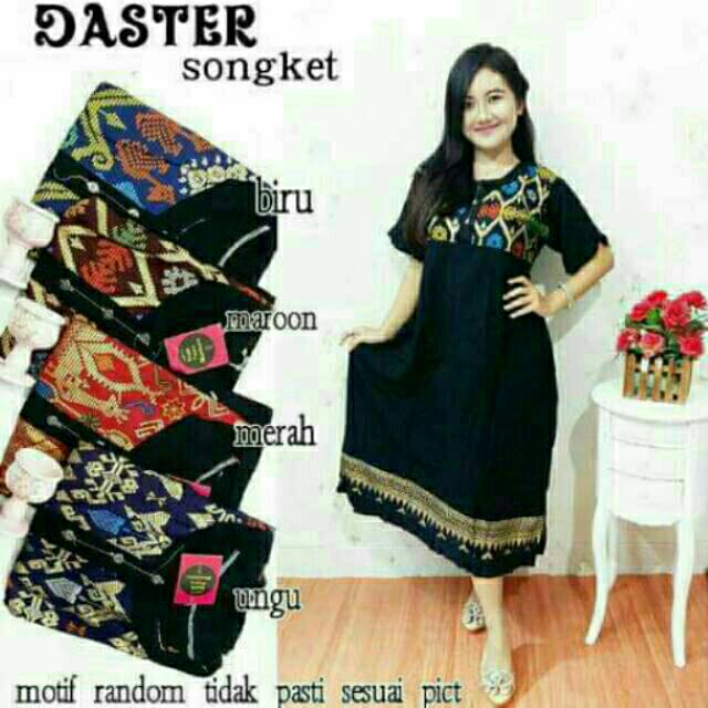 Daster songket baju tidur grosir baju murah fashion wanita batik modern daster murah muslim wanita