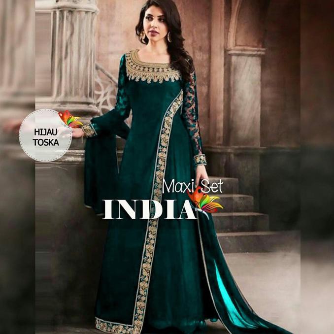 SET MX INDIA / BAJU MUSLIM WANITA - Hitam