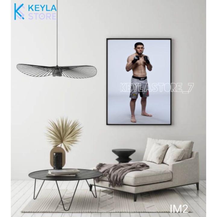 POSTER KAYU HIASAN DINDING PAPAN MDF TEMA UFC FIGHTER ISLAM MAKHACHEV / PAJANGAN RUANGAN / WALLDECOR