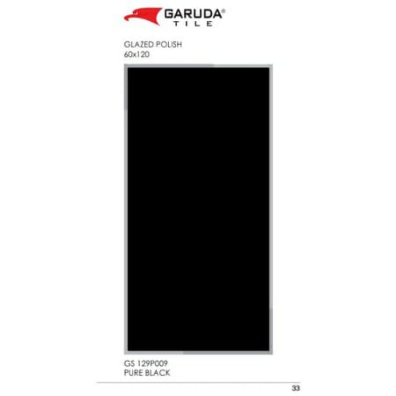 GRANITE PURE BLACK GS129P009 GARUDA TILE