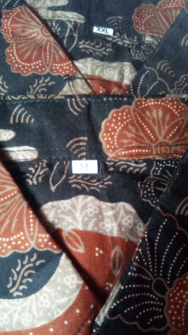 Risna Batik Hrb026 Kenongo Hem Kemeja Batik Pria Lengan Pendek Katun Primis Premium Halus M L Xl