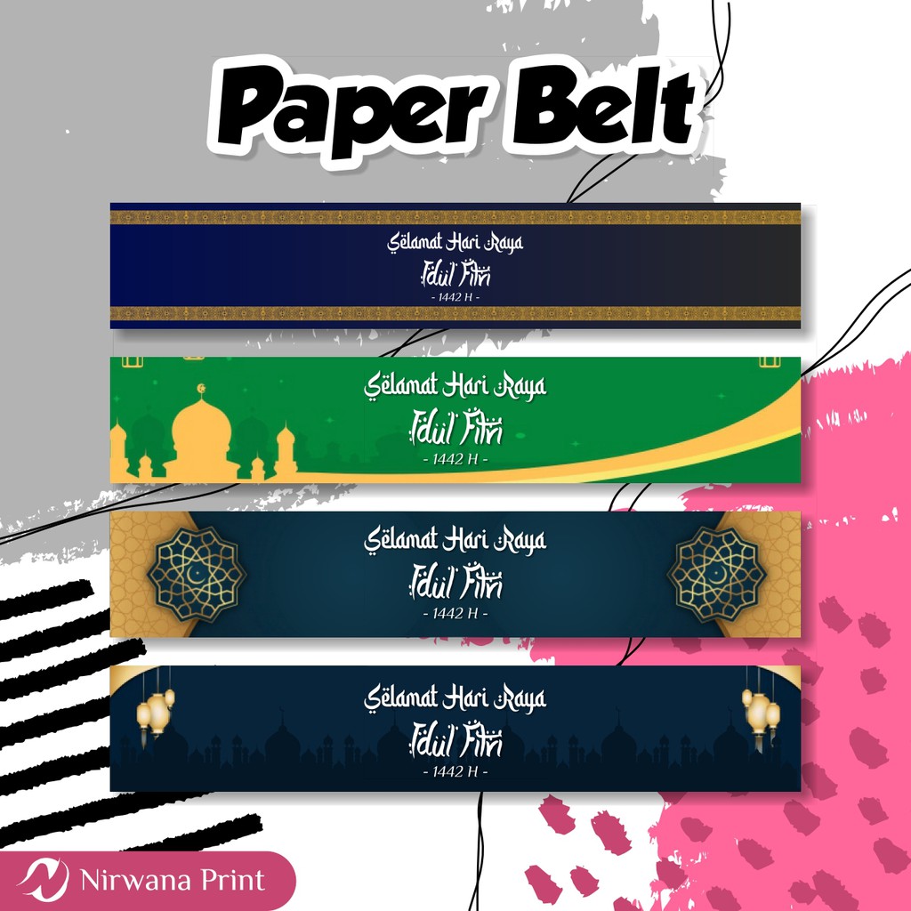 

PAPER BELT PUASA & LEBARAN / PAPER SLEEVE / LABEL SEGEL BOX / PACKAGING SLEEV / PAPERBELT