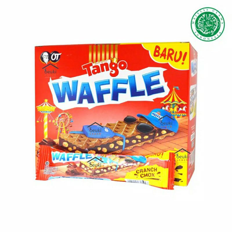 

Tango Waffle Cranchox Wafer Mini Rasa Coklat Wafer Isi Coklat Rice Crispy - 20pcs x 7gr