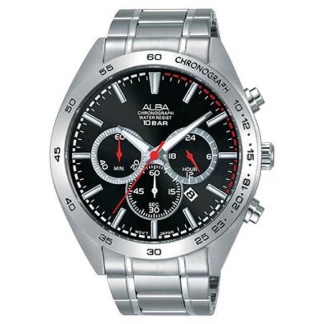 alba water resist 10 bar chronograph