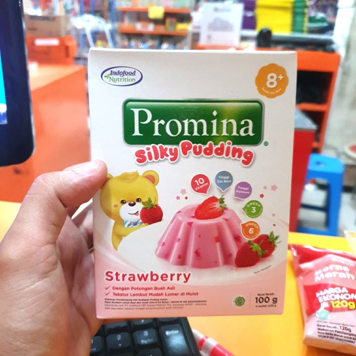 BOX 100GR - PROMINA SILKY PUDDING / PUDDING BAYI UMUR 8 BULAN + atayatoko