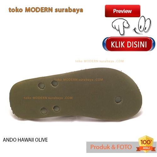 ANDO HAWAI OLIVE sandal jepit flat casual