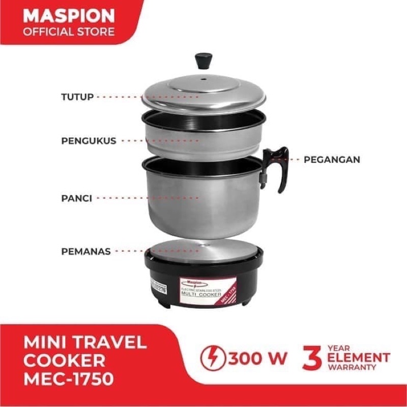 MULTI COOKER MASPION MEC-1750 / MEC1750 MEC 1750 (GARANSI RESMI)