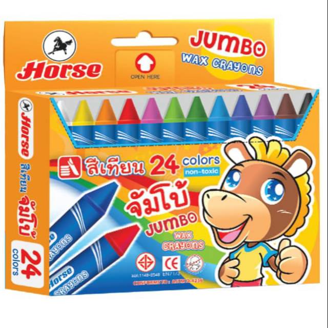 

Wax crayon 24 warna size jumbo