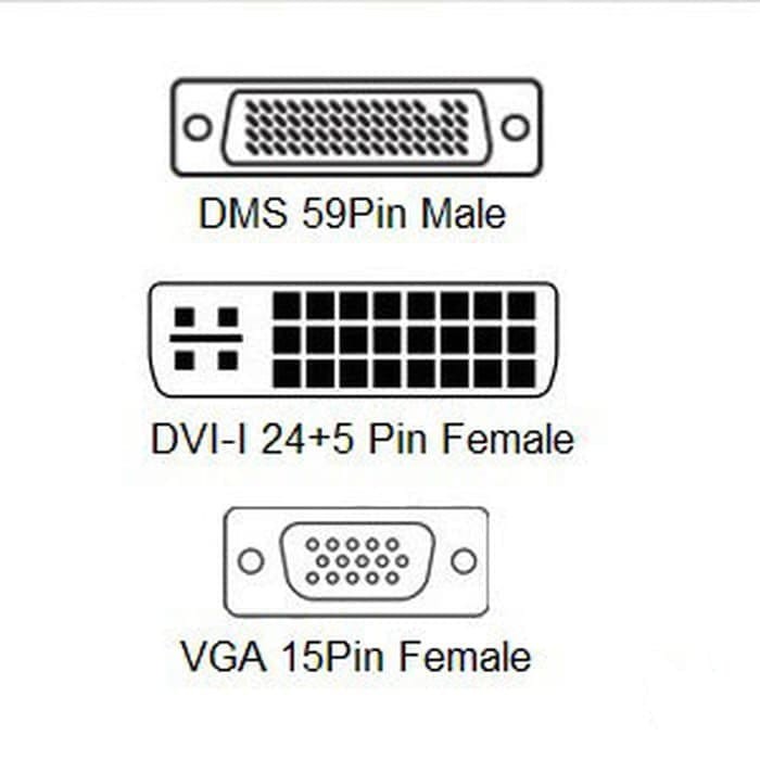 Kabel DMS 59pin to DVI 24+5 and VGA Female