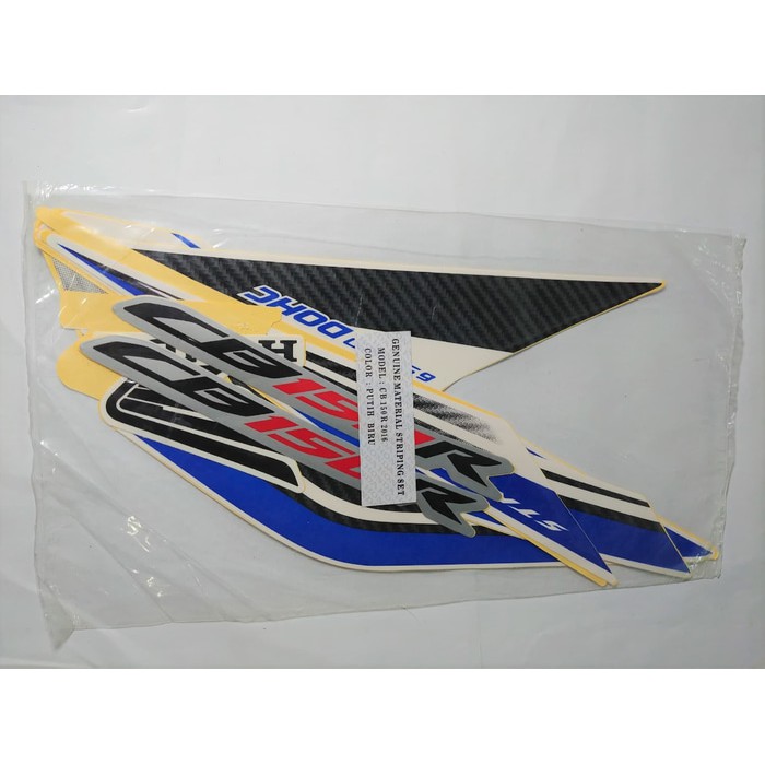 SALE -  Striping Lis Bodi &amp; Stiker Body CB150R 2016 Putih Biru