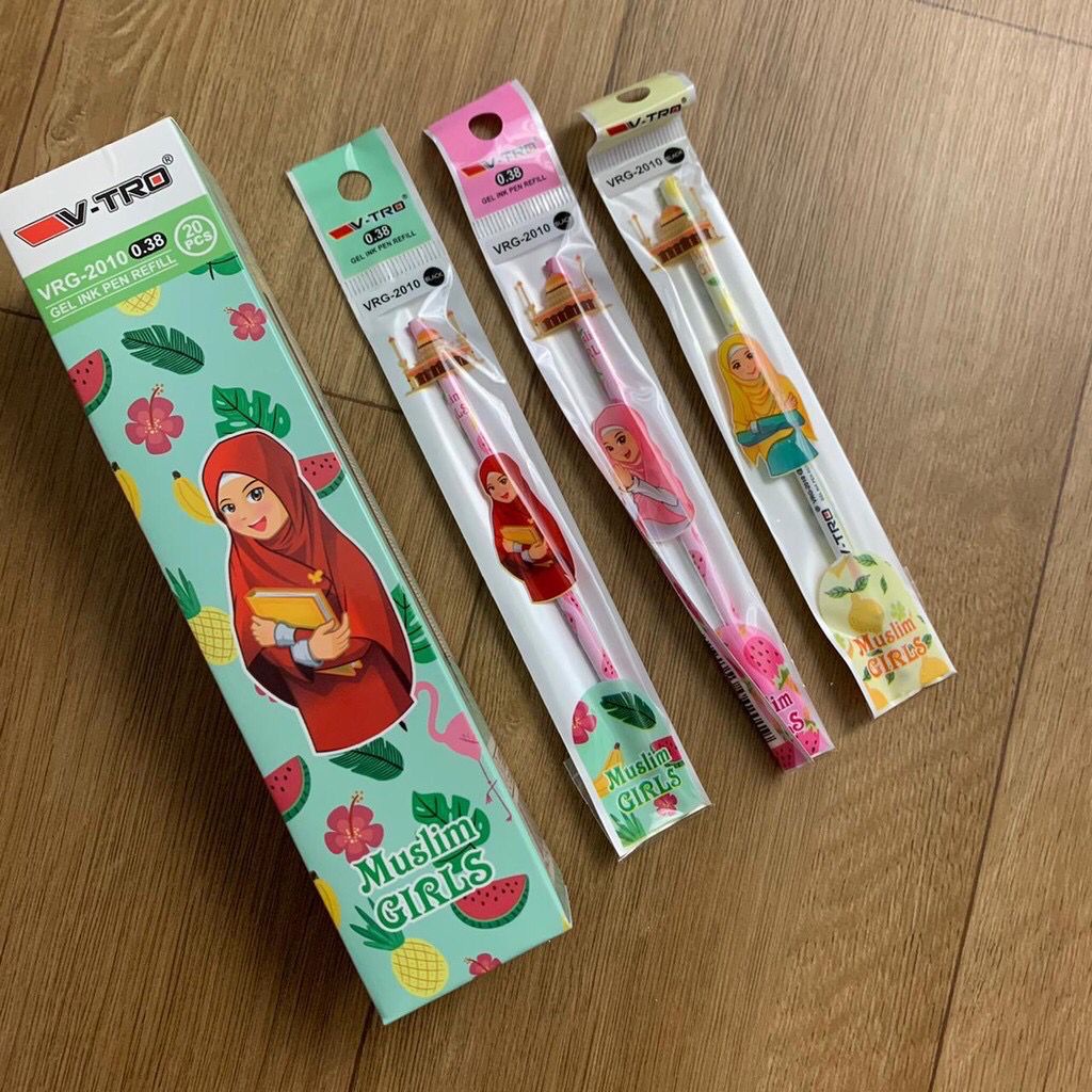 REFILL ISIAN PEN TINTA SET 20 PCS UNIK BLACKPINK BTS HIJAB MURAH BERKUALITAS READY-2
