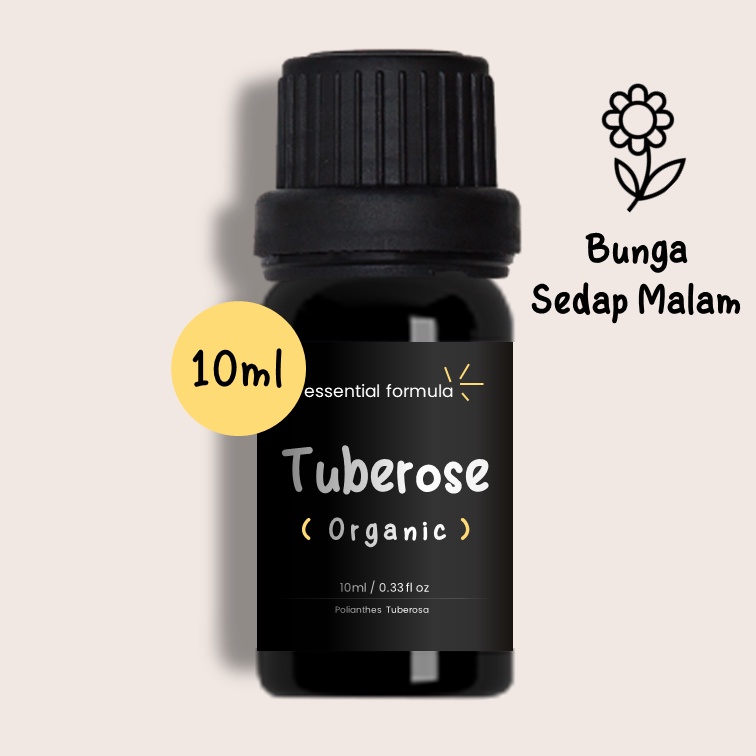 10ml Organic Tuberose Essential Oil Bunga Sedap Malam Murni 100%