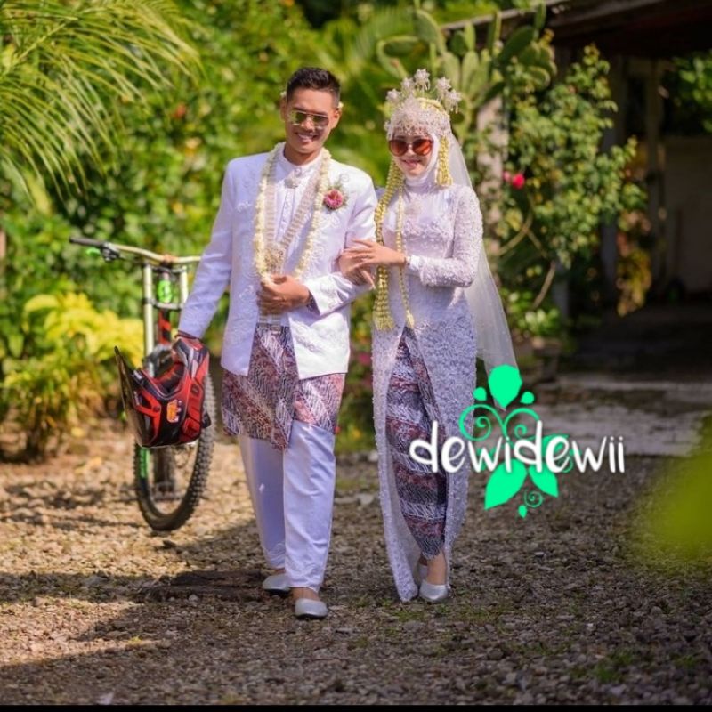 [Sepasang] Jarik Pengantin Prodo - Motif Parang Warna || Instan &amp; Lembaran