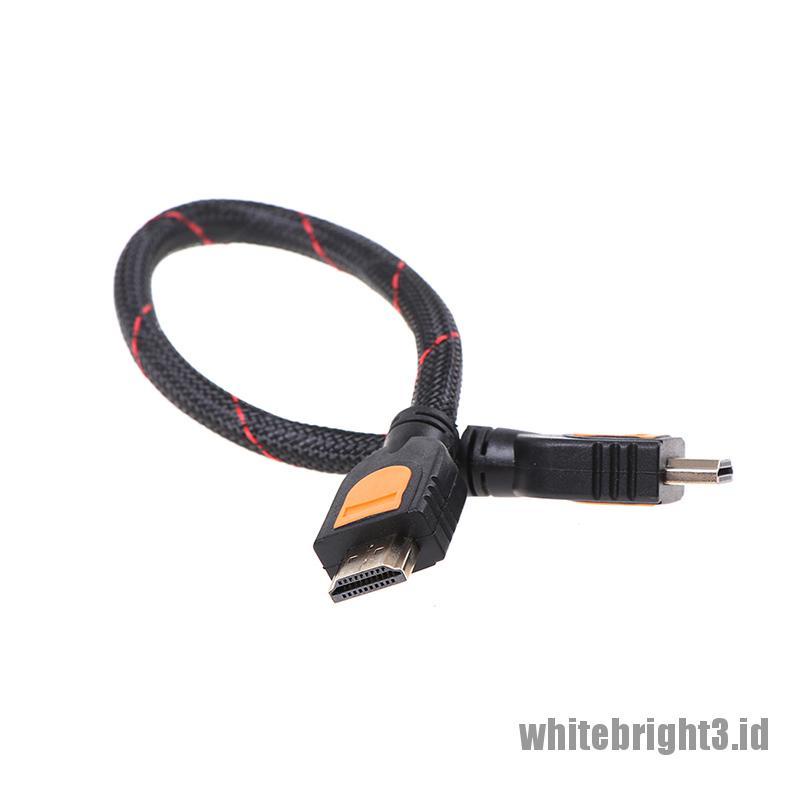 &lt; White3 &gt; 1 Kaki Kabel HDMI 1.4 Untuk HD TV 3D 1080p
