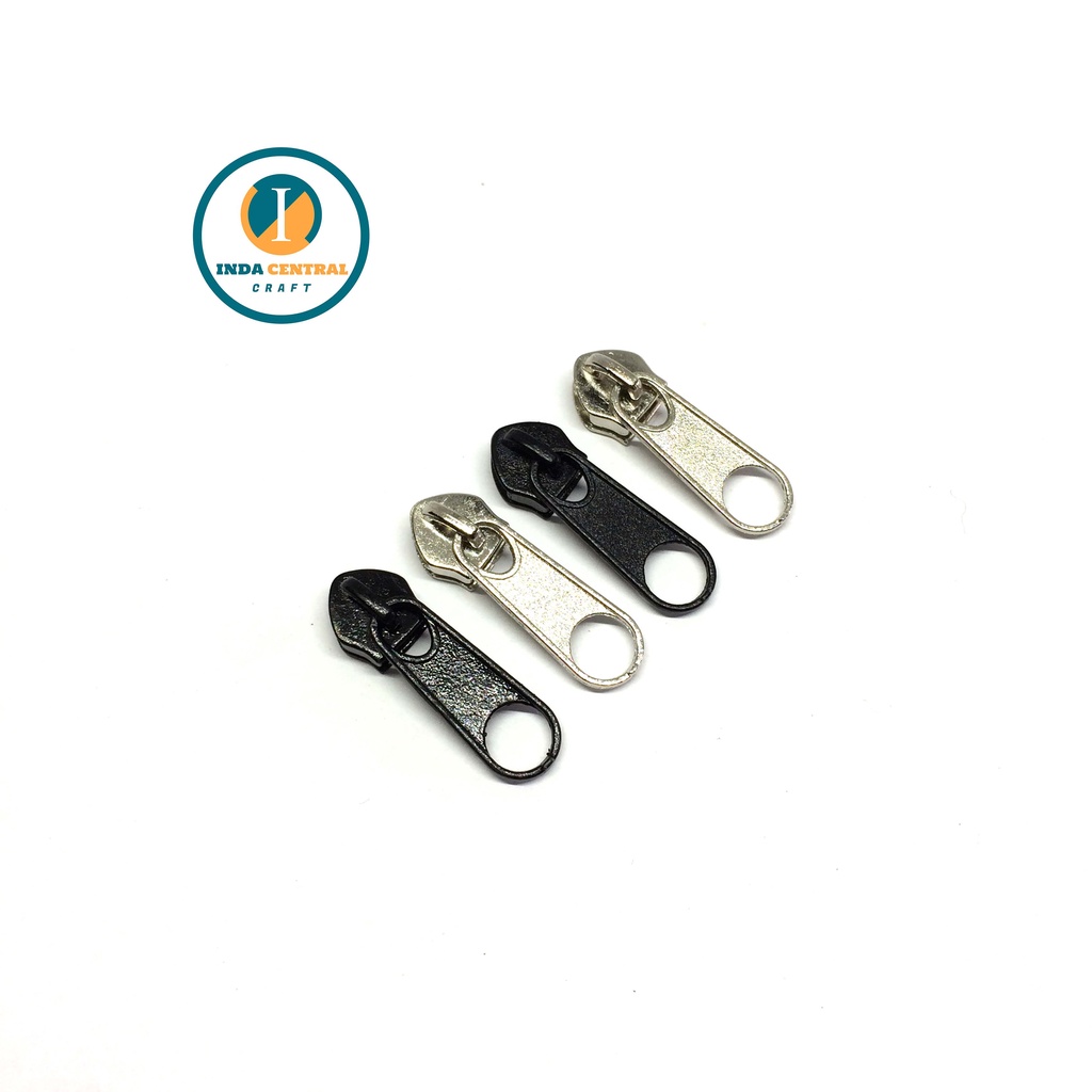 KEPALA RESLETING ZIPPER TAS TIPIS POLOS NO 3 COIL