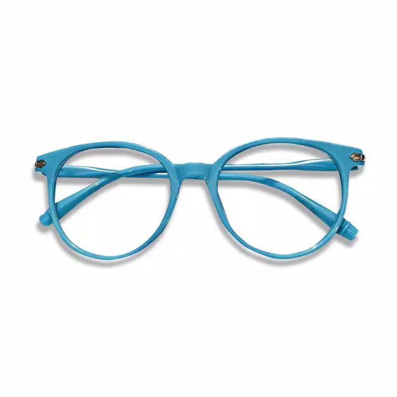 Kacamata Anti Radiasi Fashion Wanita Pria Frame Ringan Korea Design Lensa Transparan Anti UV-biru susu